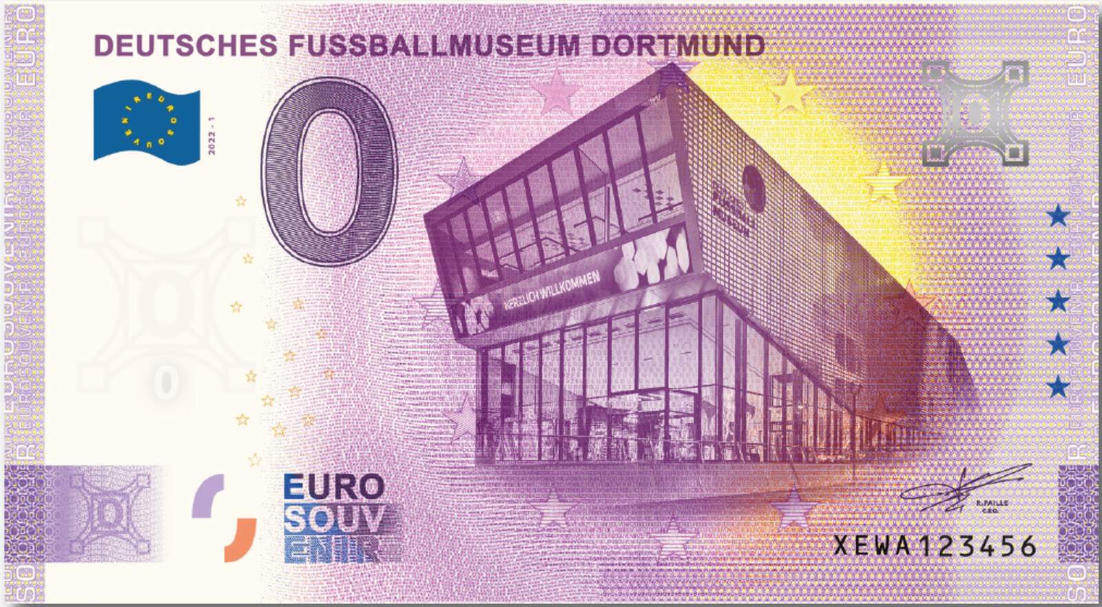 0€ Schein Fußballmuseum
